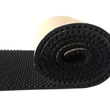 1 Rollo de Panel de Espuma Autoadhesiva de Alta Densidad para Insonorización, 40.13cm x 2.01cm x 101.6cm - Espuma de Caja de Huevos Acústica Negra para Capós de Motores de Coches, Paredes, Techos - Resistente al Calor, Reducción de Ruido, Ideal para Estu