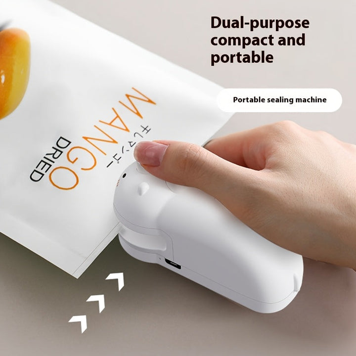 Mini máquina selladora de cerdito linda, adhesivo magnético para bolsas de refrigerador, sellado manual portátil doméstico con atracción magnética para evitar fugas de aire y humedad