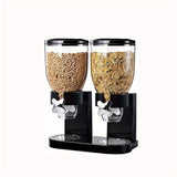 1pc Dispensador de Alimentos Secos con Doble Control, Recipiente para Arroz, Cereal, Granola y Snacks en