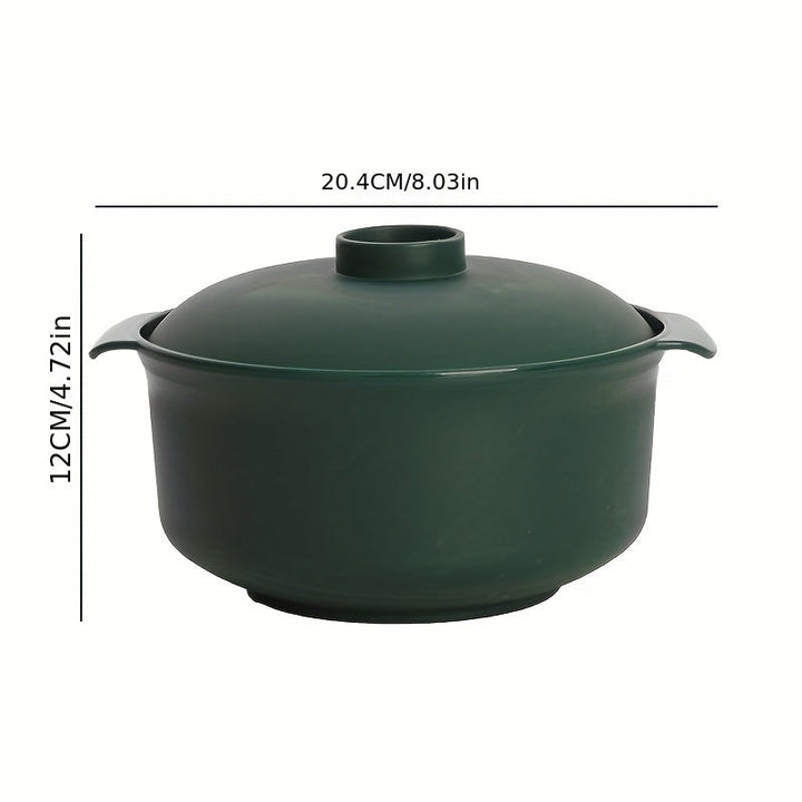 1 Juego, Cuencos De Ramen Con Tapas, Cuencos Para Exteriores, Cuencos Reutilizables Para Parrilla, Contenedores De Alimentos Antideslizantes E Irrompibles Para Cereal, Ensalada, Pasta, Aptos Para Microondas, Para Acampar En Rv, Picnic, Cocina De Dormitor