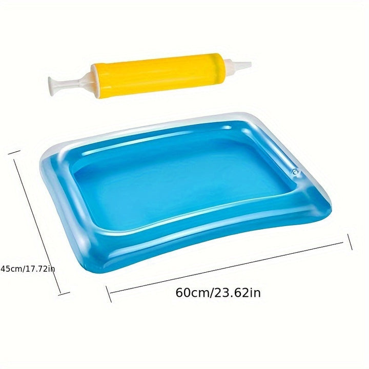 1 pieza, baño de pies inflable, recipiente de pies portátil, escalera de entrada al estanque, kit de limpieza y pedicura para estanques.