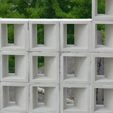 Molde resistente de 12 cm de grosor para cemento, compatible con formas de ladrillo hueco arquitectónico y flores con diseño de agujeros inclinados, molde reutilizable para construcción, ideal para proyectos DIY en el hogar, jardín, patio o decoración de