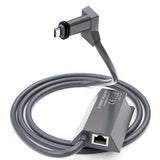 Adaptador Ethernet de alta velocidad Starlink Gen2 - Conector RJ45 mate confiable para conexión externa por cable y satelital a internet, diseño compacto y construcción duradera