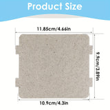 6 piezas Universales de Repuestos de Guías de Onda de Mica para Horno Microondas, Piezas de Repuesto Resistentes a Altas Temperaturas, Hojas de Aislamiento Térmico para Reparación de Microondas