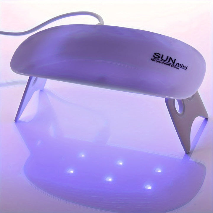 Lámpara LED compacta para uñas con micro USB, 3 luces LED, ideal para esmalte en gel, manicura y arte en uñas