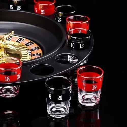 Ruleta De Shots Juego Mesa 16 Copas Juego De Fiesta Bebidas