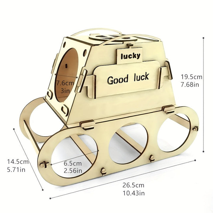 1pc Estante de Vino Creativo y Moderno, Para 4 Botellas, Puede Ser Teñido DIY para Cerveza/Vino/Champán, Decoración para Bar Hogareño & Cocina, Adorno para Coleccionistas de Vinos