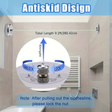 1 Unidad, Tendedero De Acero Inoxidable, Línea De Lavandería Retráctil Y Ajustable Montada En La Pared, Accesorios De Lavandería Convenientes Y Que Ahorran Espacio Para Uso En Interiores