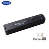 Selladora al Vacío JustEvo, Selladora de Alimentos con Bolsas para Frescura, Máquina de Sellado al Vacío con Sistema Automático de Cierre de Aire para Almacenamiento de Comida, Sellador y Calentador en 1