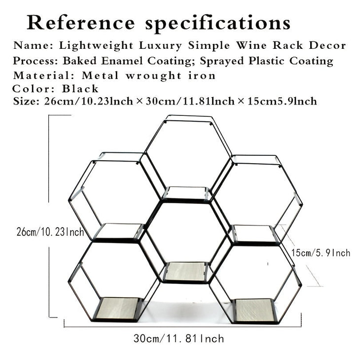 1pc Elegante Estante de Vino de Metal Negro - Artesanal, Diseño Moderno Minimalista con Acabado Elegante | Capacidad para 3 Botellas para Uso Doméstico y Comercial | Ideal para Cocina, Sala de Estar, Decoración de Comedor, Regalos para Amantes del Vino