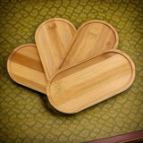 Bandeja de Bambú Versátil - Perfecta para Joyería, Organización de Baño & Decoración del Hogar | Bandeja de Servir de Madera Minimalista para Comedor & Encimeras