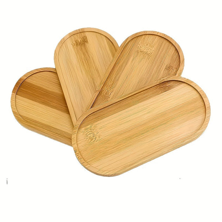 Bandeja de Bambú Versátil - Perfecta para Joyería, Organización de Baño & Decoración del Hogar | Bandeja de Servir de Madera Minimalista para Comedor & Encimeras
