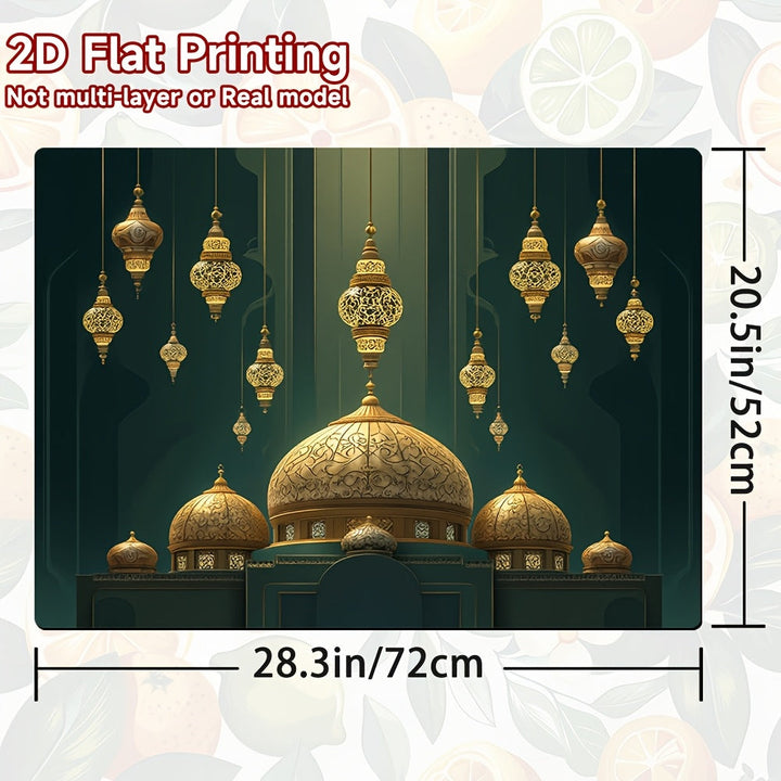 1 Pieza de Película Protectora para Horno/Stove/Secadora - Palacio Dorado Serenidad con Arquitectura Islámica en Azul Oscuro y Oro, Cubierta Antirrayas para Electrodomésticos de Cocina, Lavadoras, Estufas - Fácil Instalación, Escudo Elegante para Hogar,