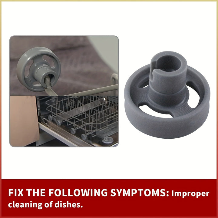 Pack de 4/8 Ruedas de Repuesto para Estante de Lavavajillas - Ruedas Inferiores de Plástico Duradero y Rodante Suave Negras para Reparación de Estantes (WD12X10231, 1263942, AP3994981, PS1481883), Accesorios para Electrodomésticos, Textura Estriada Antid