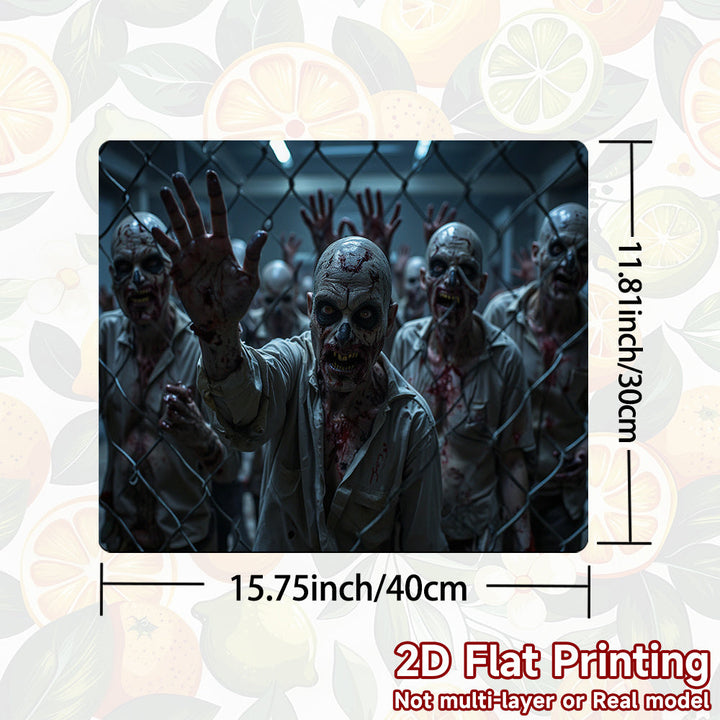 1pc Protector de Estufa Apocalipsis Zombie Halloween - Diseño con Barras Sangrientas, Compatible con Cocinas a Gas/Inducción, Lavadoras y Secadoras - Decoración Fácil de Limpiar para Cocina y Lavandería, Cubierta Temática Espeluznante, Técnica de Impresi