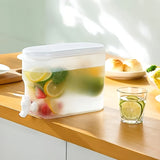 Dispensador de Bebidas de Plástico de Gran Capacidad con Grifo - Jarra Fría Duradera para Almacenamiento en Nevera, Diseño Transparente y Pico de Vertido Fácil, Ideal para Limonada, Té Helado, Bebidas Caseras - Esenciales de Cocina y Comedor, Utensilios