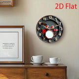 1 ud., Modelo de batería sobre mesa, Reloj de pared plano silencioso de 8 pulgadas en diseño acrílico cuarzo, ideal para hogares espirituales/fiestas/sala/cafetería/dormitorio/decoración de regalos