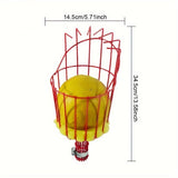 Herramienta Recogedora de Frutas Versátil con Cesta - Ideal para Manzanas, Naranjas, Aguacates, Bellotas, Limones, Peras y Mangos - Construcción Duradera de Metal