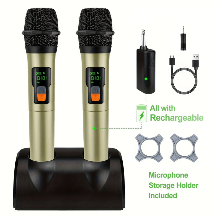 Micrófono inalámbrico E2 con adaptador de 3,5 mm, batería de litio recargable, alimentado por USB 2,4 GHz, incluye soporte de almacenamiento y clip, diseño compacto para actuaciones en vivo, micrófono inalámbrico para actuaciones, diseño elegante de micr