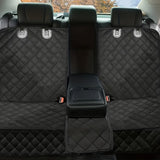 Cubierta de asiento de coche impermeable acolchada de lujo para perros, cubierta de asiento trasero para perros, cubierta protectora para asientos de banco largo, cubierta de asiento antideslizante adecuada para la mayoría de los coches, camiones y SUV c
