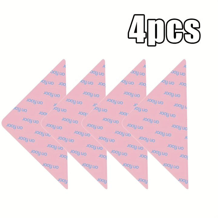 Agarraderas para Alfombras en Suelos de Madera, Cinta Lavable para Alfombras de Área, Almohadillas Antideslizantes para Alfombras en Azulejos y Suelos Laminados, Cinta de Doble Cara para Mantener las Esquinas Planas