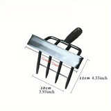 Pala de jardín de metal duradera con hoja de acero ajustable, ideal para el mantenimiento eficiente de granjas y jardines, perfecta para descompactar el suelo y eliminar malezas, jardín también.