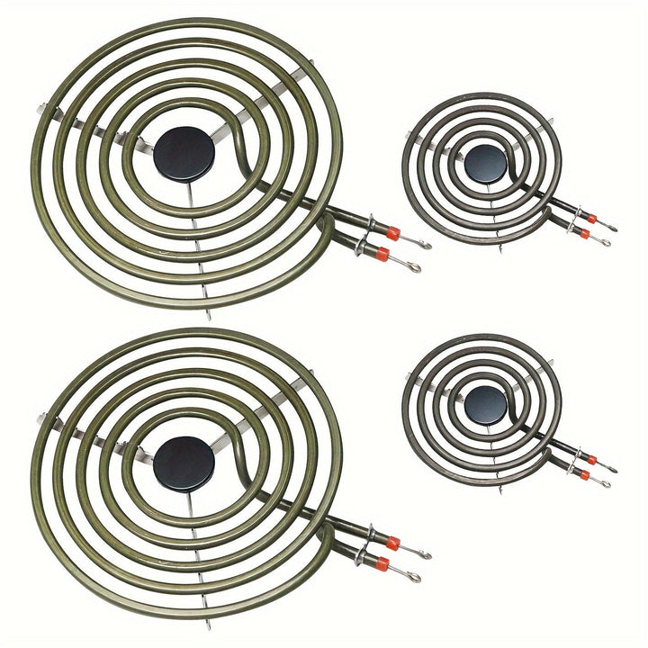 Elemento de superficie compatible con Crosley Mrmf2200km 20.32cm 5 giros quemador de superficie GE 20.32cm bobina elemento de superficie compatible con horno y estufa Whirlpool y GE - Material metálico, no requiere batería