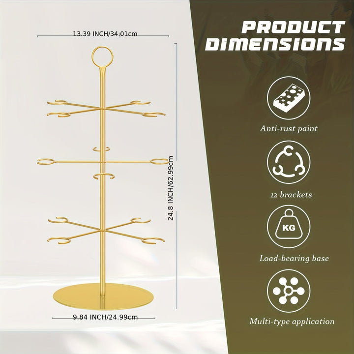 Elegante Estante de Almacenamiento, Portavinos Multiusos de Hierro Recubierto de Polvo - Elegante Estante de Almacenamiento de Metal para Decoración del Hogar y Bodas