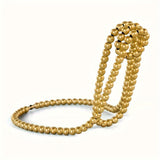 Elegante Collar de Perlas con Estante Flotante para Vino - Decoración de Mesa de Hierro para Hogar, Bar y Restaurante