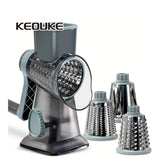 KEOUKE Rallador multiusos para queso y verduras con recipiente - Plástico duradero, superficie de rallado afilada, ideal para uso en cocina, ralla el queso perfectamente para desayuno, brunch y más.