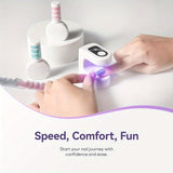 1 pieza, lámpara de uñas cuadrada para dulces - Ideal para uñas de gel, lámpara de secado portátil con doble ajuste de carga USB LED, doble uso para hogar y salón, función de doble temporización de secado rápido, herramientas de uñas modernas | Lámpara d