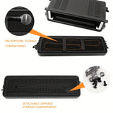 Estuche Rígido Duradero de 2U con Inserción de Espuma - Ideal para Sistemas de Micrófonos Inalámbricos, Amplificadores, Efectos y Mezcladoras - Soporte de Viaje Profesional para Almacenamiento Seguro, Estuche para Audíofono