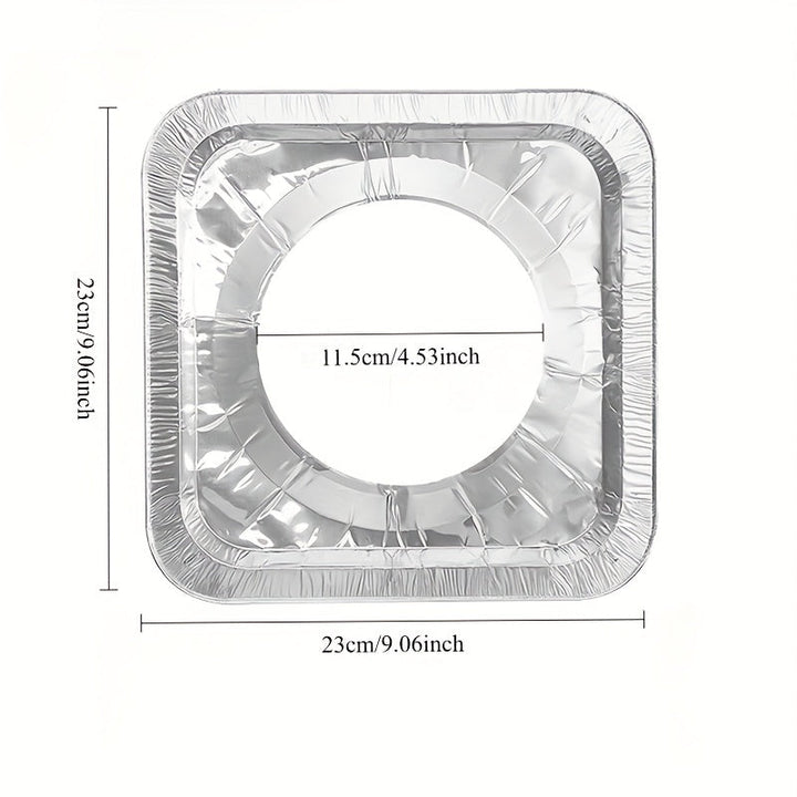 18pcs/54pcs Cubierta Desechable de Aluminio para Quemador de Estufa - Adecuada para Estufas de Gas y Eléctricas, Mantén la Estufa Limpia y Facilita la Limpieza de la Cocina
