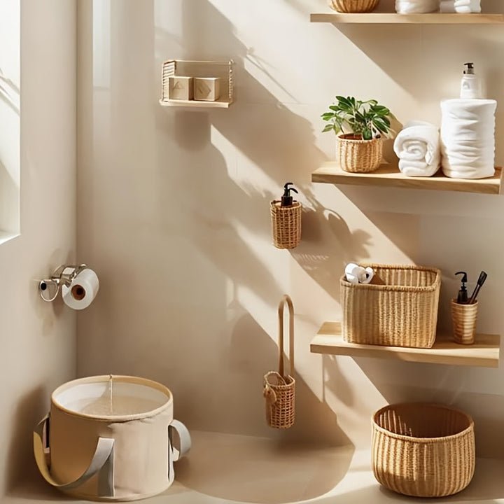 Balde Portátil Plegable para Spa de Pies - Bañera Colapsible Ligera con Asas Ergonómicas, Tela Duradera para Hogar, Viajes y Camping - Sin Necesidad de Electricidad, Herramienta Relajante para Dormitorios, Accesorio Elegante para el Baño, Estructura Resi