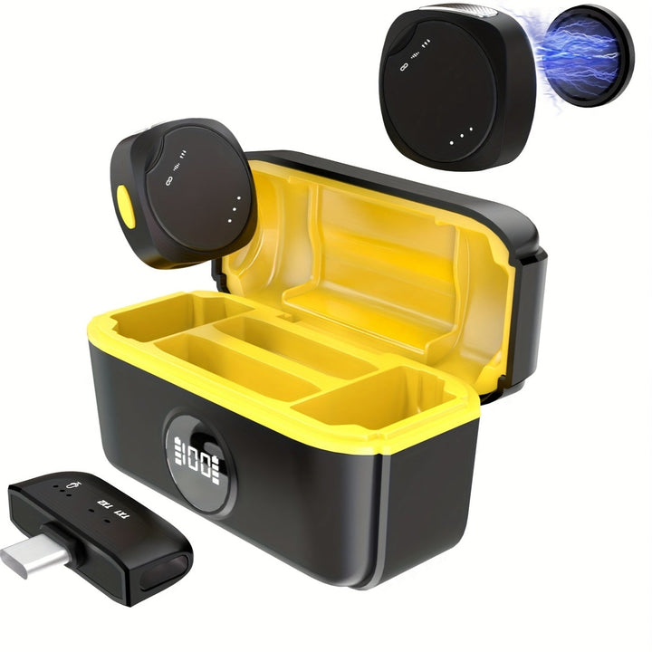 La Nueva Generación de Micrófonos de Botón Cuenta con Reducción de Ruido de Un Solo Clic, una Impresionante Vida Útil de la Batería de 50 Horas, un Diseño Ligero y un Accesorio Magnético, lo que lo Hace Adecuado para Grabaciones, Transmisiones en Vivo, D