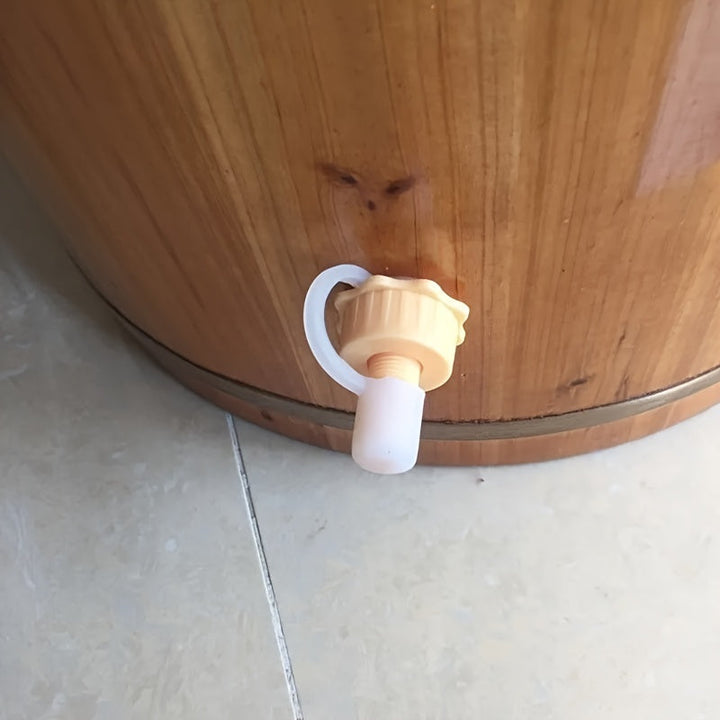 Accesorio para Cubo de Remojo de Pies [Cozy Comfort] con Válvula de Drenaje Ajustable y Conector de Vapor – Diseño de Plástico Blanco para una Experiencia de Spa Relajante en Casa, Bañera de Remojo de Pies