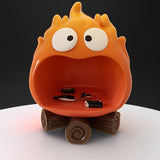 Bandeja de Almacenamiento de Resina Calcifer Flame - Soporte Contemporáneo para Llaves y Brochas de Maquillaje para Entrada, Dormitorio o Estudio, Cestas de Estante