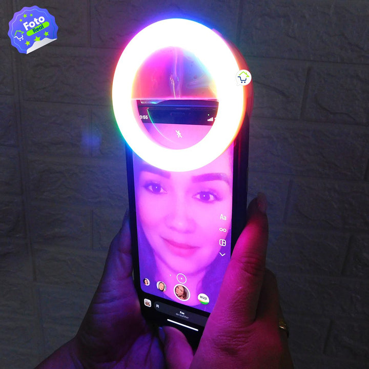 Mini Aro De Luz Led RGB Celular Portable Selfie RG01