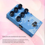 Pedal de Guitarra Eléctrica M-VAVE - Efecto de Reverb de Modelado Digital con Opción de Alimentación USB, Efecto