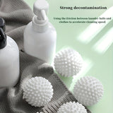 6 Bolas de Lavado Grandes, Eliminación de Manchas Intensiva, Reutilizables, Anti-Enredos, Morado Blanco Azul, Quita Pelusas, Suaviza la Ropa, Reduce Arrugas, Apto para Lavadora de Tambor, Lavadoras Automáticas y Secadoras