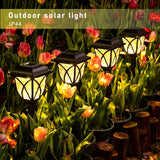 6 piezas de luces solares retro para exteriores, luces solares para jardín, senderos, patios, césped, aceras, garajes privados, regalo de Navidad.