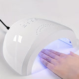 Lámpara profesional de gel de uñas LED de 48W con 30 LED, interfaz USB - Herramienta de tecnología de uñas de secado rápido para uso en salones y hogares, diseño moderno blanco, lámpara de uñas, equipo de salón, herramienta de belleza elegante, luces de