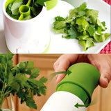 Utensilio de cocina redondo de ABS para picar cilantro y verduras - Ideal para cocinar en casa, restaurantes - Perfecto para foodies, no necesita baterías