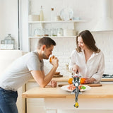 Picadora de Carne Manual y Triturador de Verduras - Relleno de Salchichas de Doble Función con Base de Hierro Fundido Reforzado, Diseño Antioxidante - Electrodoméstico Manuál para Uso Doméstico y Restaurantero, Acabado Metálico Elegante, Herramienta de C