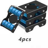 [Alfombras Antideslizantes para Electrodomésticos] Alfombras para Electrodomésticos de Acero Inoxidable 4 pzas - Antideslizantes, Absorben Impactos con Función de Freno - Fáciles de Instalar, Adecuadas para Refrigeradores y Lavadoras