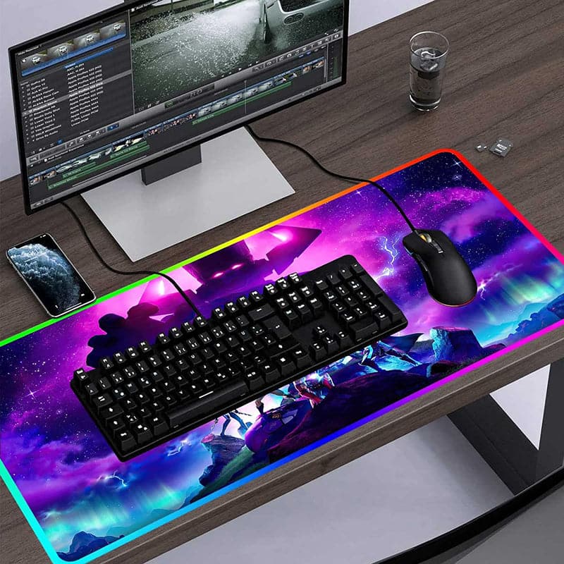 Mousepad RGB con Diseño del Juego Galactus de 1 metro