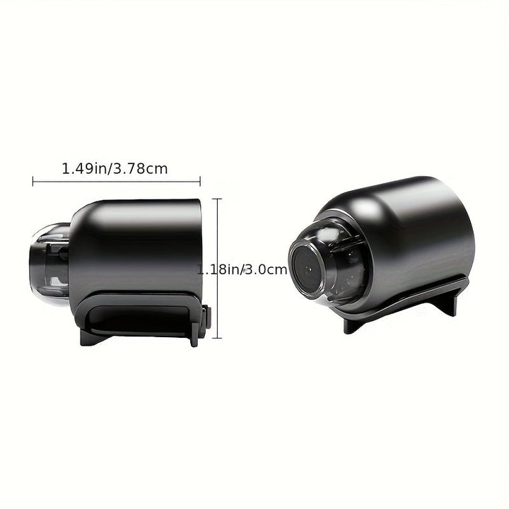 1 cámara de vigilancia con conexión WiFi, micrófono y soporte, controlada y monitoreable a través de una aplicación móvil, ideal para uso doméstico