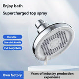 Boquilla de ducha de alta presión enchufable - boquilla universal para ducha con flujo potente, suministros perfectos para el baño