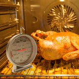 Termómetro de Horno de Precisión KT THERMO - Esfera Grande de Acero Inoxidable de 6.99cm, Rango de 100-600°F/50-300°C, Gancho Giratorio de 360° para Colgar o Poner de Pie Fácilmente, Ideal para Hornear, BBQ, Cocinar Carne - Regalo Perfecto para Fiestas y