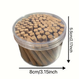 Varas de incienso hechas de especias, sándalo, hierba limón y vainilla, duran 30 minutos, ideales para reuniones familiares, cafés, yoga, meditación y gimnasio. Un gran regalo para el Día de San Valentín y otras festividades